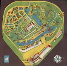 Vintage Madurodam Netherlands Miniature City Guide Fold Out Map Pan Am Citroen picture
