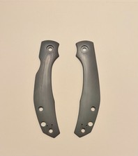 Spyderco Kapara Rare OEM Factory Grey G10 Scales Smooth DLT Exclusive picture
