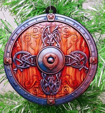 Viking Shield Christmas Ornament picture