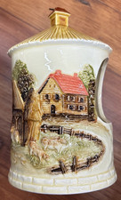 Vintage 1981 Sears Roebuck Farm Scene Hanging Planter/Bird Feeder ~ Japan picture