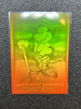 Vintage 90s Amada Disney MICKEY MOUSE GOLFER Holo 3D Club Card picture