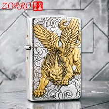 ZORRO 3rd Kerosene Windproof Lighter, Brand New Unused Condition picture