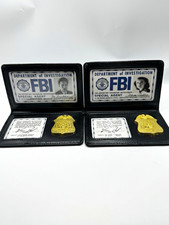 The X-Files Opening Credits FBI Wallet Set - Fox Mulder and Dana Scully RARE  picture