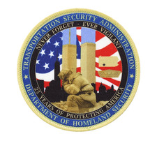 TSA NEVER FORGET 9-11 WTC 25 YEARS OF PROTECTING AMERICA PATCH picture