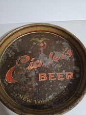 EICHLER'S BEER NEW YORK N.Y. VINTAGE BEER TRAY LARGE COLLECTION 13 INCHES picture