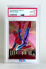 SPIDER-MAN #78 | 1995 MARVEL METAL | PSA GRADED 10 GEM MINT picture