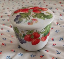VTG Porcelain Jelly Jar From Taiwan. Great Condition See Photos picture