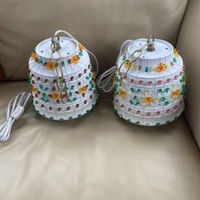 1970's Lawnware Hanging Lamp Vintage Outdoor Party Multi Color 2310 10