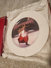 Vtg 1995 Saks Fifth Ave William Joyce Santa Christmas Plate Ltd Ed 1643/3000 picture