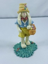 Girl Bunny Rabbit Holding Easter Basket Lop Eared Large Ears 5