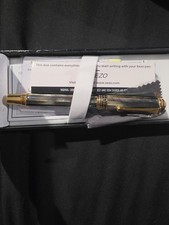 Xezo Maestro Tahitian Black Mother of Pearl 18K Gold Plated Medium Fountain Pen picture
