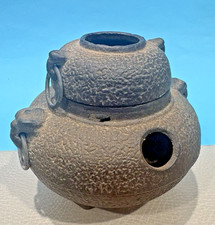 Vintage Japanese Cast Iron Chagama Kama and Furo for Tea Ceremony picture