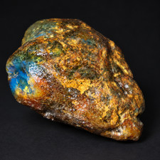 Real green blue rough specimen Dominican amber 26g picture