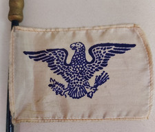 Rare Vintage Ship FLAG United States Ocean Lines Blue Eagle Maritime Souvenir picture