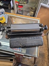 Vintage Norton Abrasives Multi-Oilstone IM-313 Tri-Stone Sharpening System Tool picture