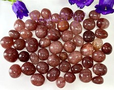 Wholesale Lot 2 Lbs Natural  Strawberry Quartz Tumble Healing Energy picture