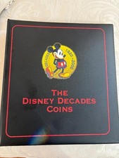 Disney Decades Coins Set - 55 Coins and Binder and 19 Cards -Excellent Condition picture