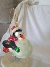 Vntg Christopher Radco Snow Biz Penguin w/Snowball 1998 5