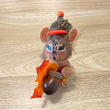 Annalee Autumn Mouse Figurine Plush With Acorn- 2018 3 in picture