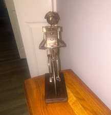 MANUEL FELGUERREZ METAL SCULPTURE VINTAGE EARLY MEXICO MODERNISM BICYCLE BIKE picture