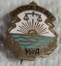 Rare Antique Yeomen of America Fraternal Society Member Pin 