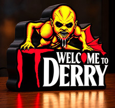 IT Welcome to Derry Pennywise Mutant Baby LightBox Display 3D Printed Sign 8” picture