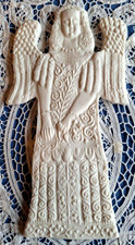 RARE - LAXA REPLICA OF CIRCA 1572 Springerle Gingerbread Cookie Press Mold ANGEL picture
