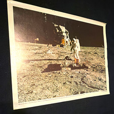 Vintage 69-HC-683 Apollo 11 1969 Moon Landing Photo Buzz Aldrin Lunar Module picture
