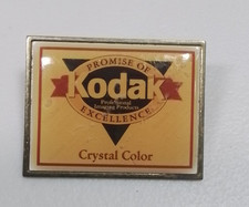 Vintage Kodak Enamel Pin - Promise Of Excellence Crystal Color picture