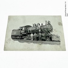 Vintage KRUXO Real Photo Postcard RPPC Steam Train Locomotive Engine picture