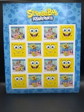 2025 USPS SpongeBob SquarePants Forever Stamp Sheet of 16 Collectible Stamps picture