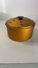 Vintage Rival Crock-Pot Bread 'n Cake Bake Pan Aluminum Gold Anodized picture