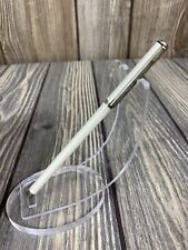 Vintage ROC Cream Colored Pen With Cap Skinny Advertisement picture