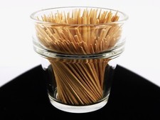 Clear Glass Flower Pot Votive/Toothpick Holder, 2 1/2