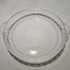 Glasbake Glass 10” Pie Plate J2610 Vintage No Chips EUC picture