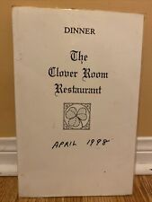 VINTAGE RESTARAUNT MENU 1998- “ The Clover Room Restaurant” picture