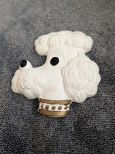 VINTAGE FRENCH POODLE CHALKWARE 1950'S picture