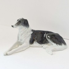 Rosenthal Reclining Borzoi Dog Figurine Max Valentin Porcelain c.1920s Germany picture