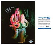 SLAYYYTER SIGNED 8x10 PHOTO WOR$T GIRL IN AMERICA STARFUCKER RARE - ACOA COA picture