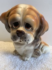 Vintage Lefton H1240 Beagle Dog Bank - w/ Label Tag picture