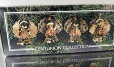 4 NEW Vintage Centurion Collection Brass Filigree Angel Ornaments Etched Details picture