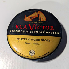 Vintage RCA Victor Record Cleaner Porter's Music Store Lima Findlay Ohio Nipper picture