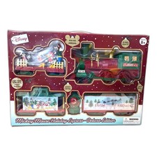 Disney Mickey Mouse Holiday Express Deluxe Edition 49-Piece Train Set Remote New picture