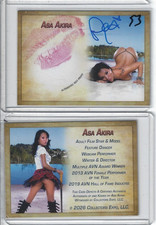 Asa Akira Signed & Kissed Trading Card #53 International Model Collector's Expo picture