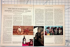 1977 Saturday Evening Post Travel Article: Spain, Mediterranean, Ephemera picture