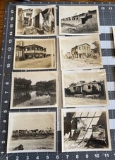 WWII Saipan War Damage Ruins Original Photo Lot of 14 CBMU 595 Pacific 1940s picture