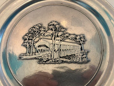 Vintage Wilton Pewter RWP Covered Bridge image plate 11