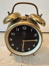 Antique Bradley Time Clock West Germany Brass Vintage Black Art Deco No Glass  picture