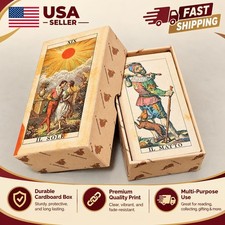 Soprafino Tarot 1830 Vintage Italian History Deck 78 Cards 12x7cm (4.7x2.8in) picture