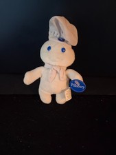 Vintage 1997 Pillsbury Doughboy bean bag plush doll wearing a chef's hat  picture